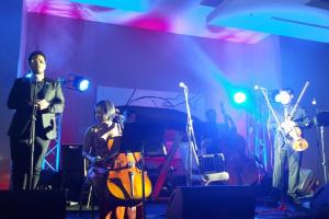 Bandoneonista Sanjuanino Juan Pablo Joffre del conjunto "Hard Tango Chamber Band"